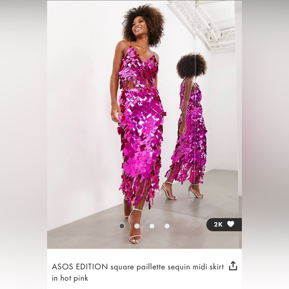 ASOS Square Paillette Sequin Skirt